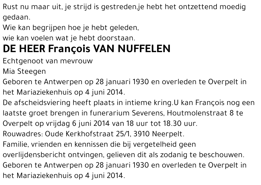 François Van Nuffelen