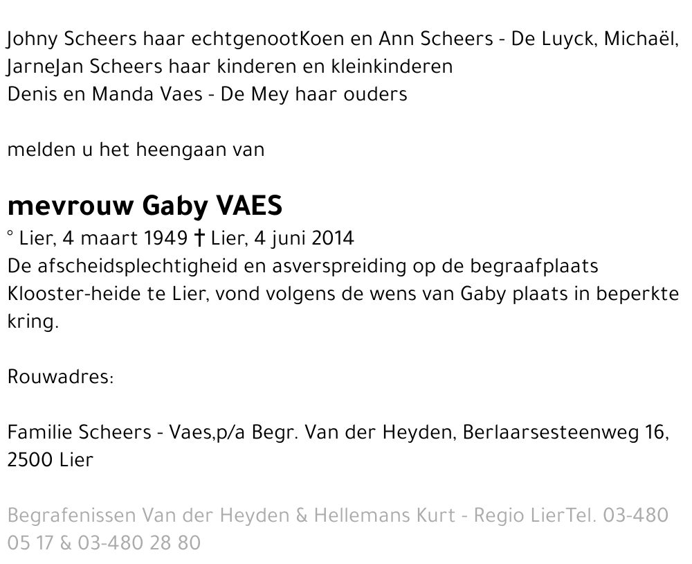 Gaby Vaes