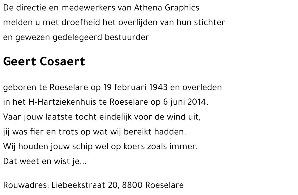 Geert Cosaert