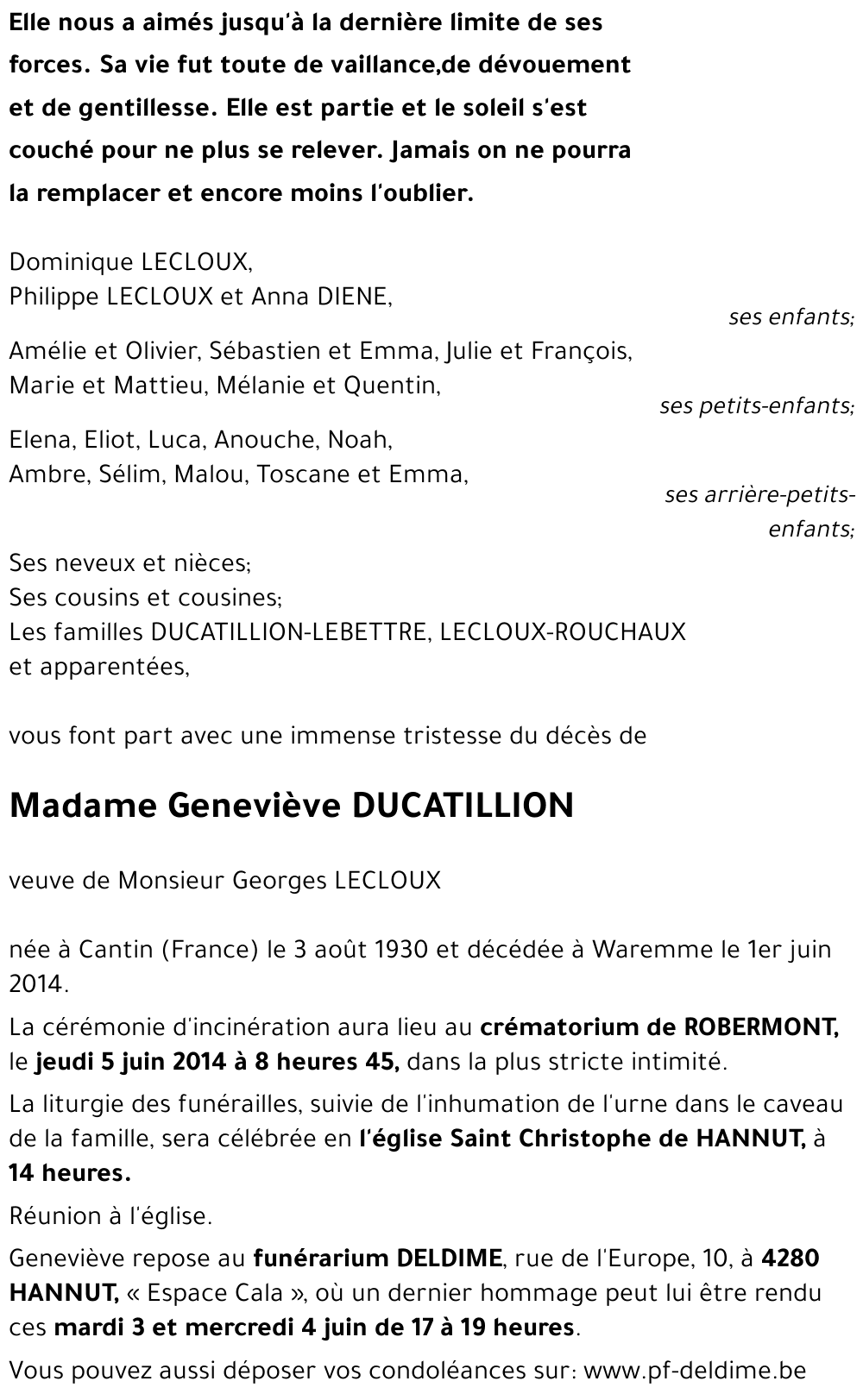Geneviève DUCATILLION