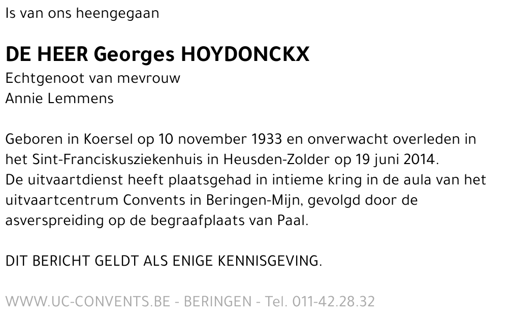Georges Hoydonckx