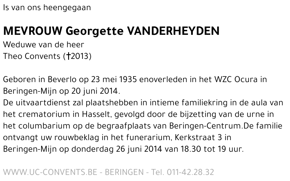 Georgette Vanderheyden