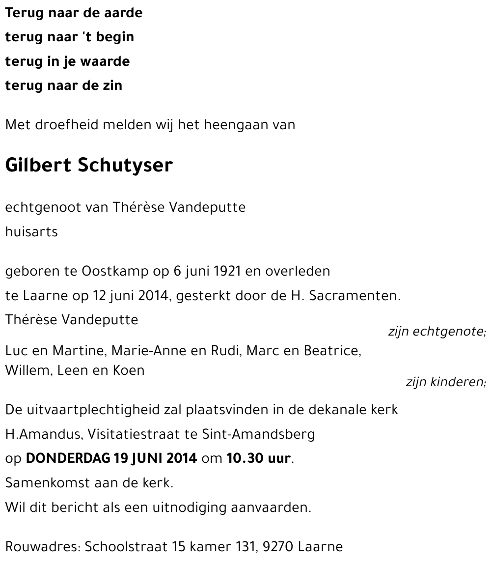 Gilbert Schutyser