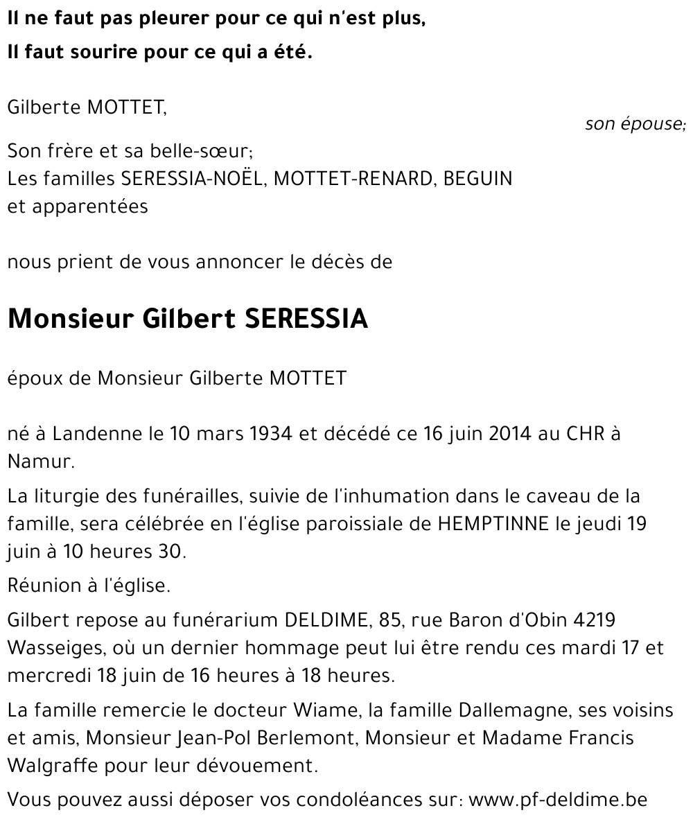 Gilbert SERESSIA