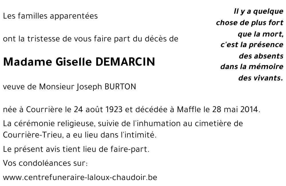 Giselle DEMARCIN