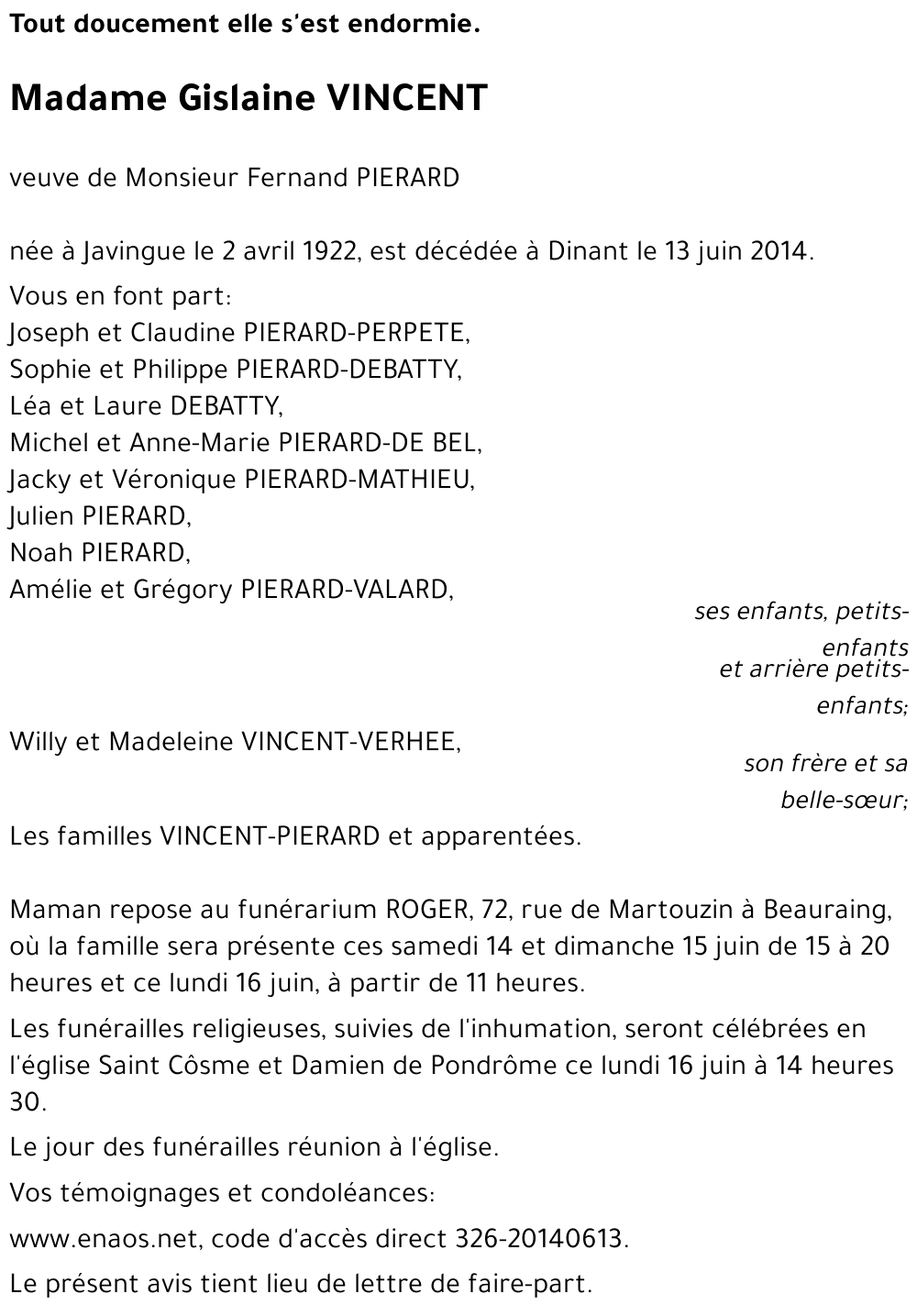 Gislaine VINCENT