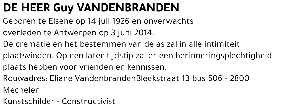 Guy Vandenbranden