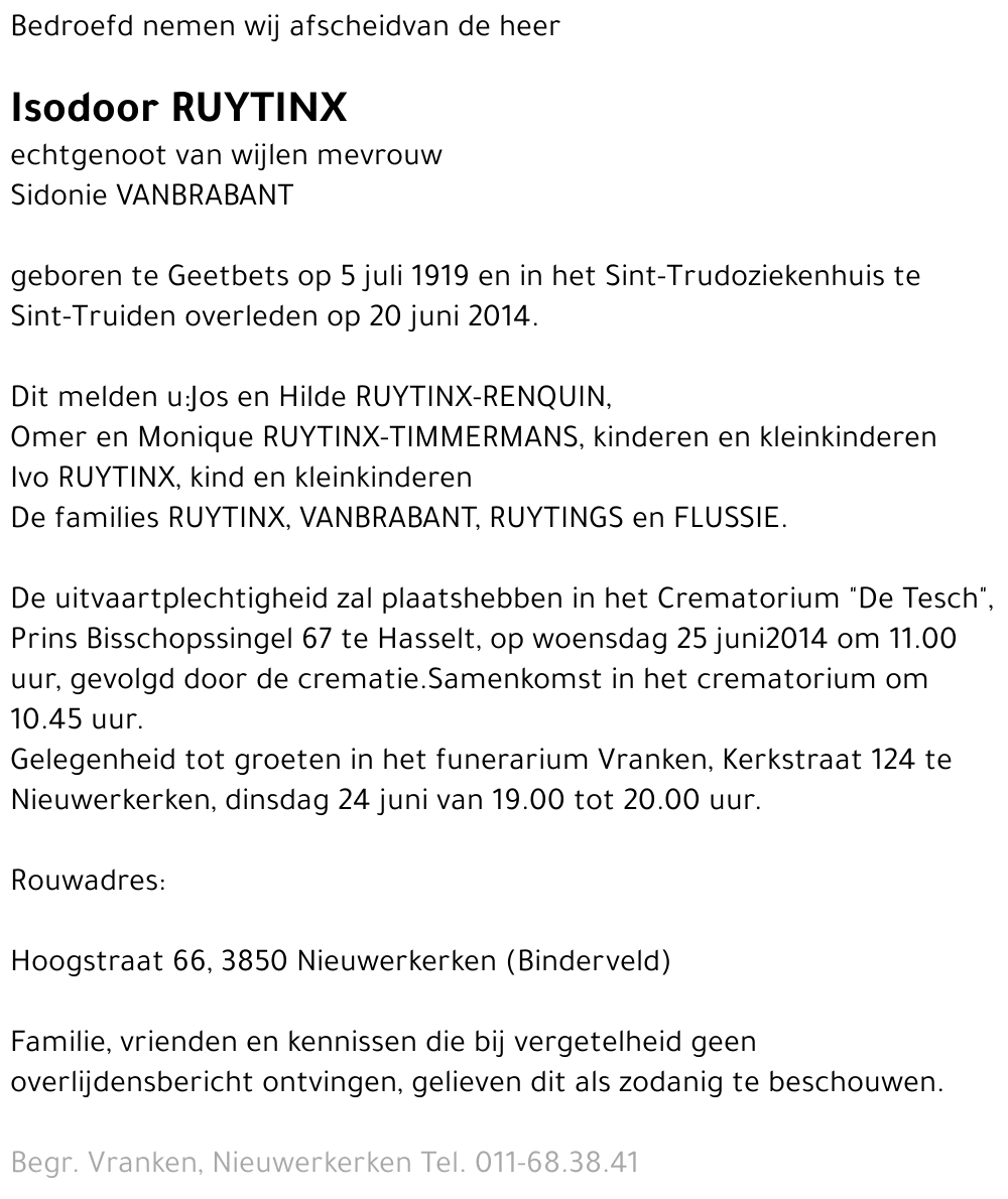 Isodoor Ruytinx