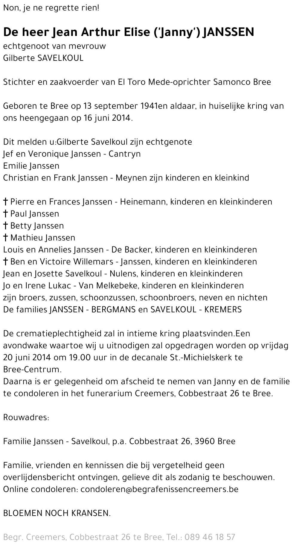 Jean Arthur Elise Janssen