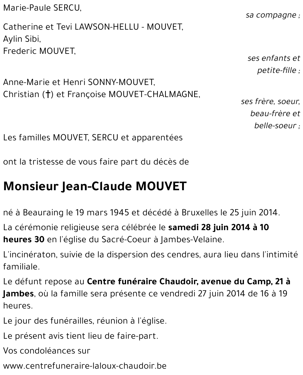 Jean-Claude MOUVET