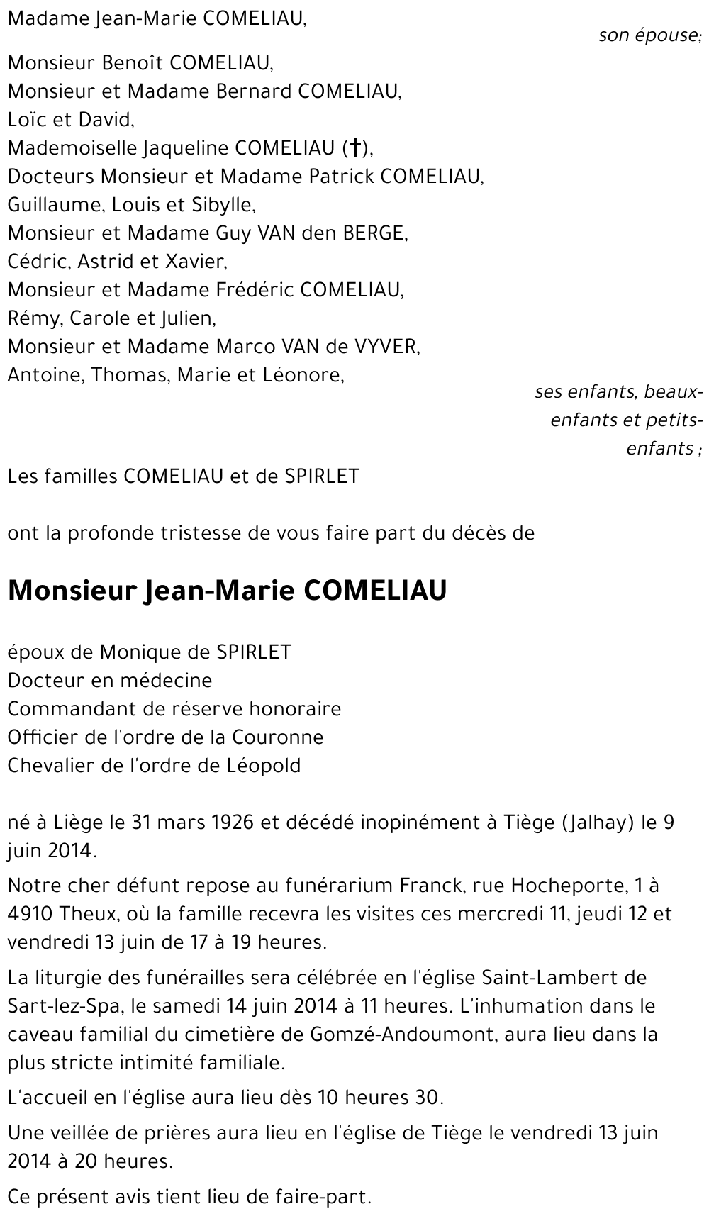 Jean-Marie COMELIAU