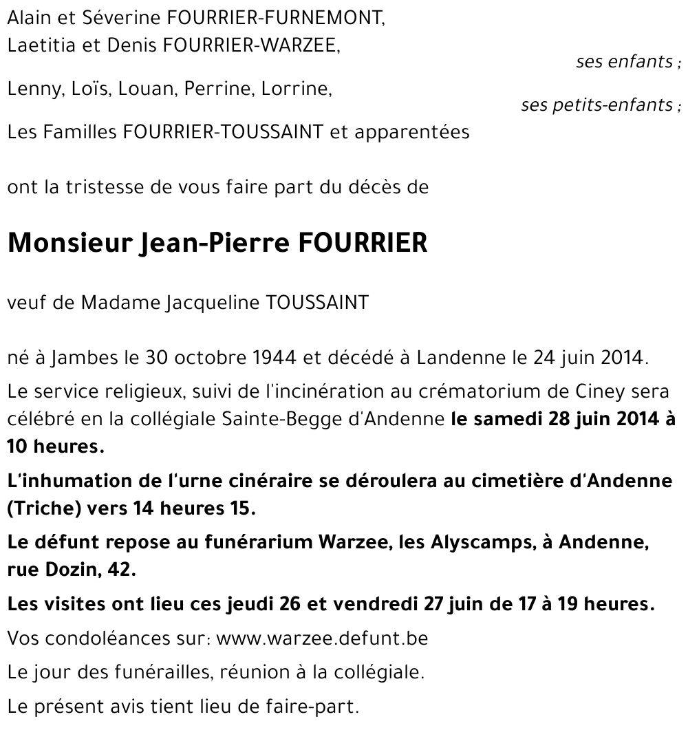 Jean-Pierre FOURRIER