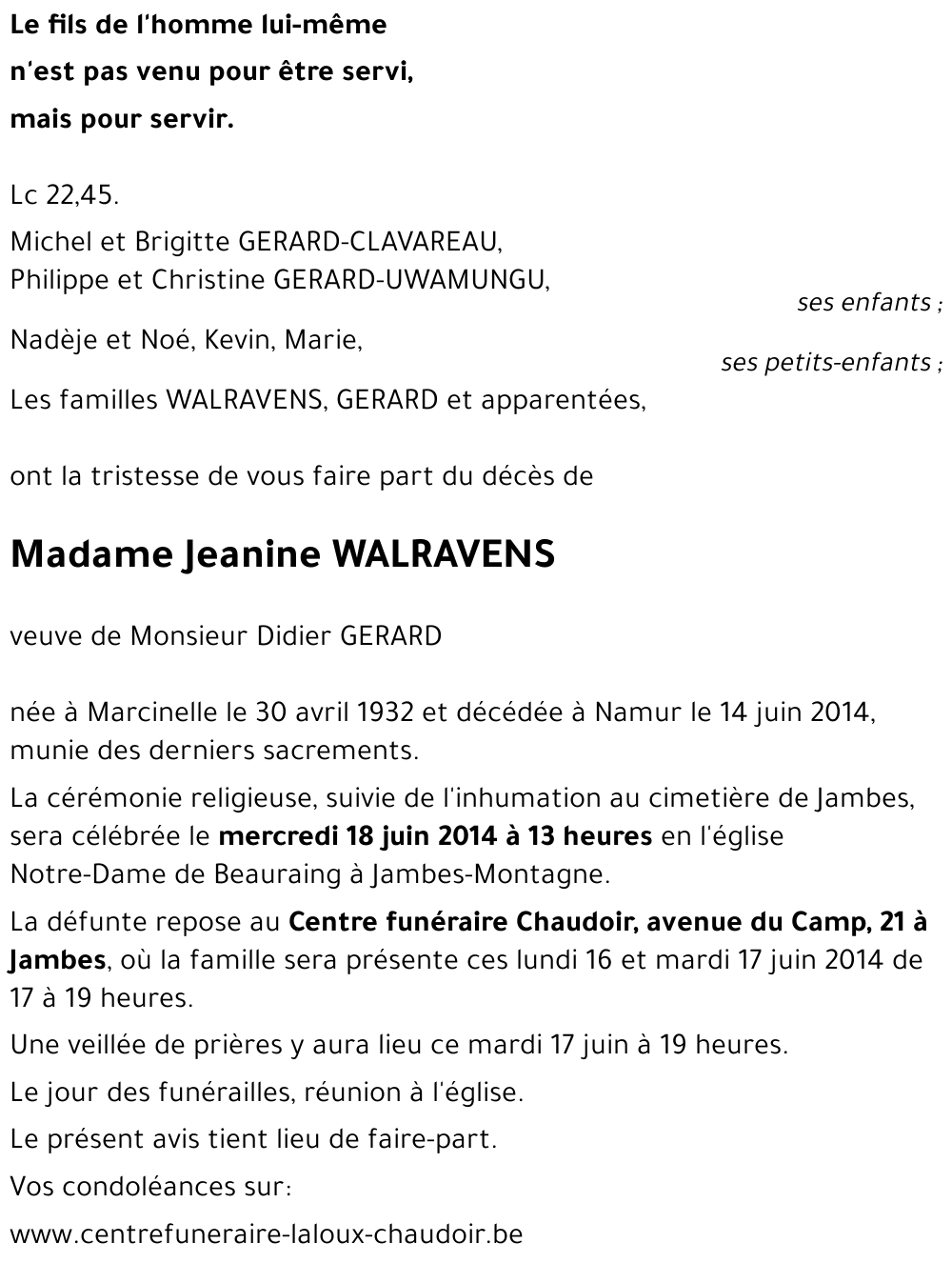 Jeanine WALRAVENS