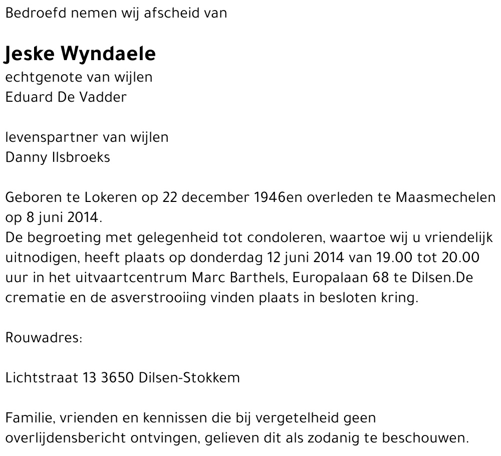 Jeske Wyndaele