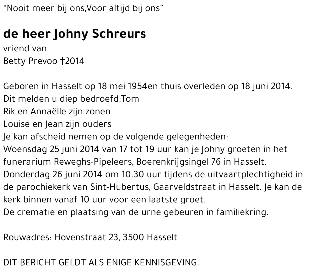 Johny Schreurs