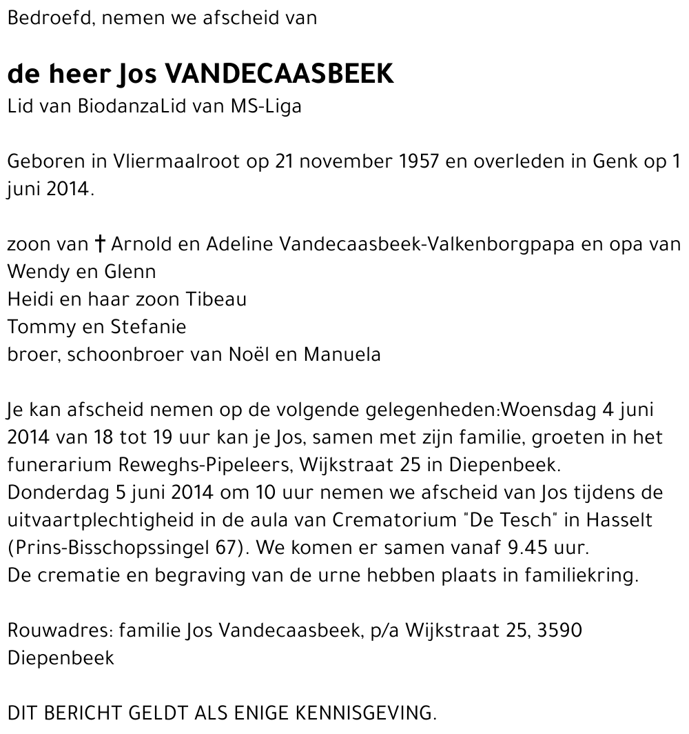 Jos Vandecaasbeek