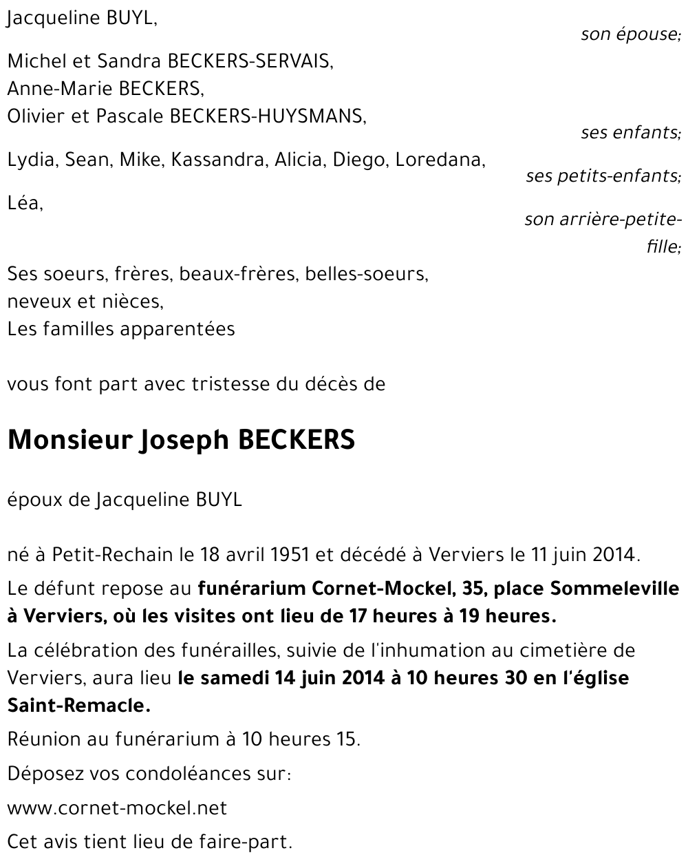 Joseph BECKERS
