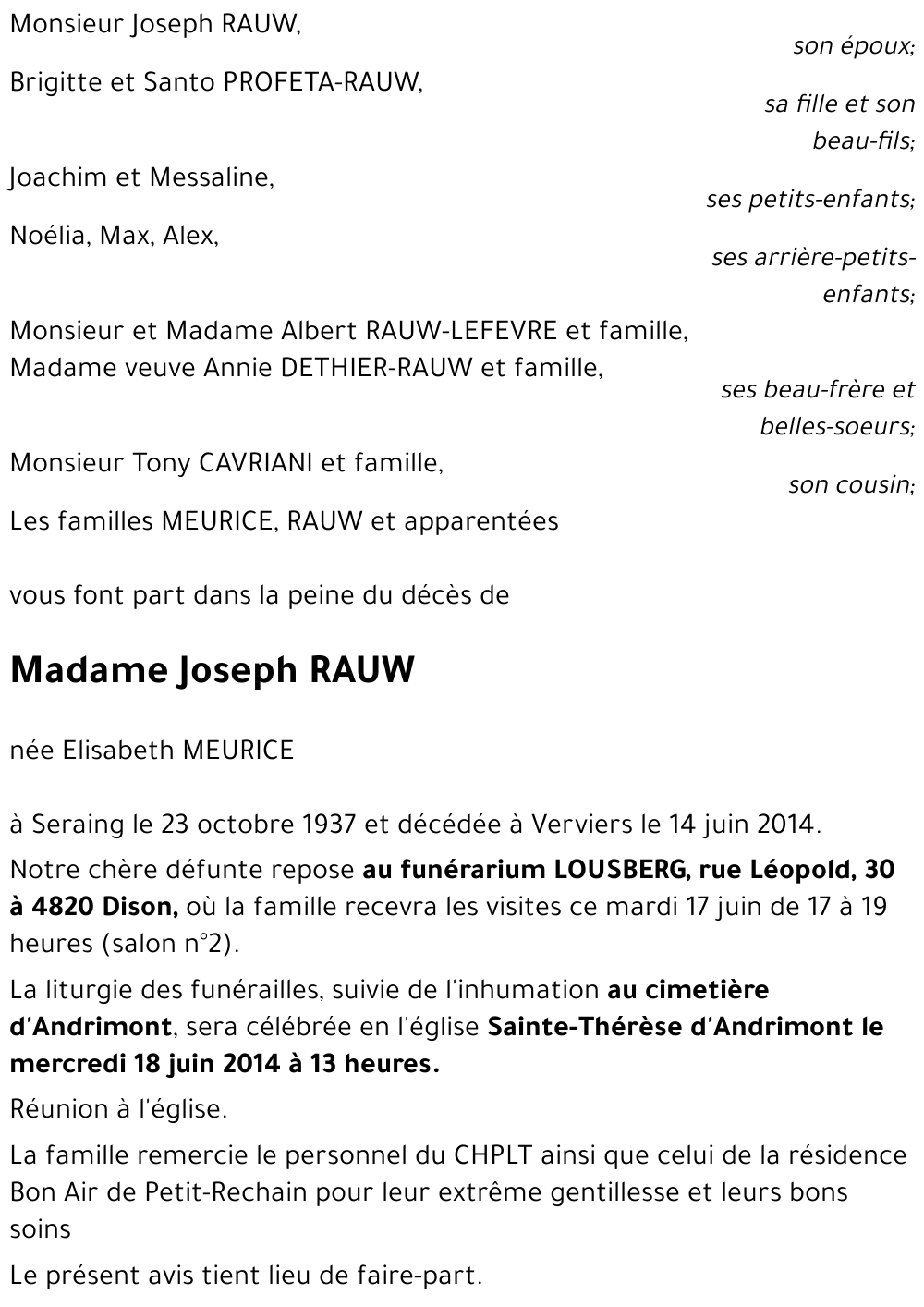 Joseph RAUW