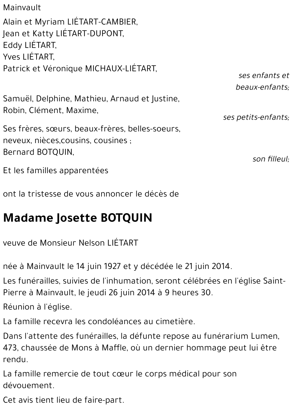 Josette BOTQUIN