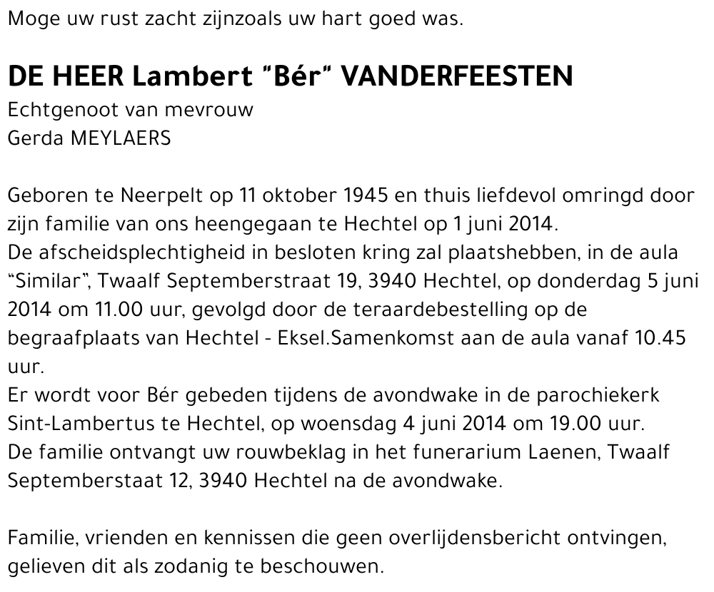 Lambert Vanderfeesten
