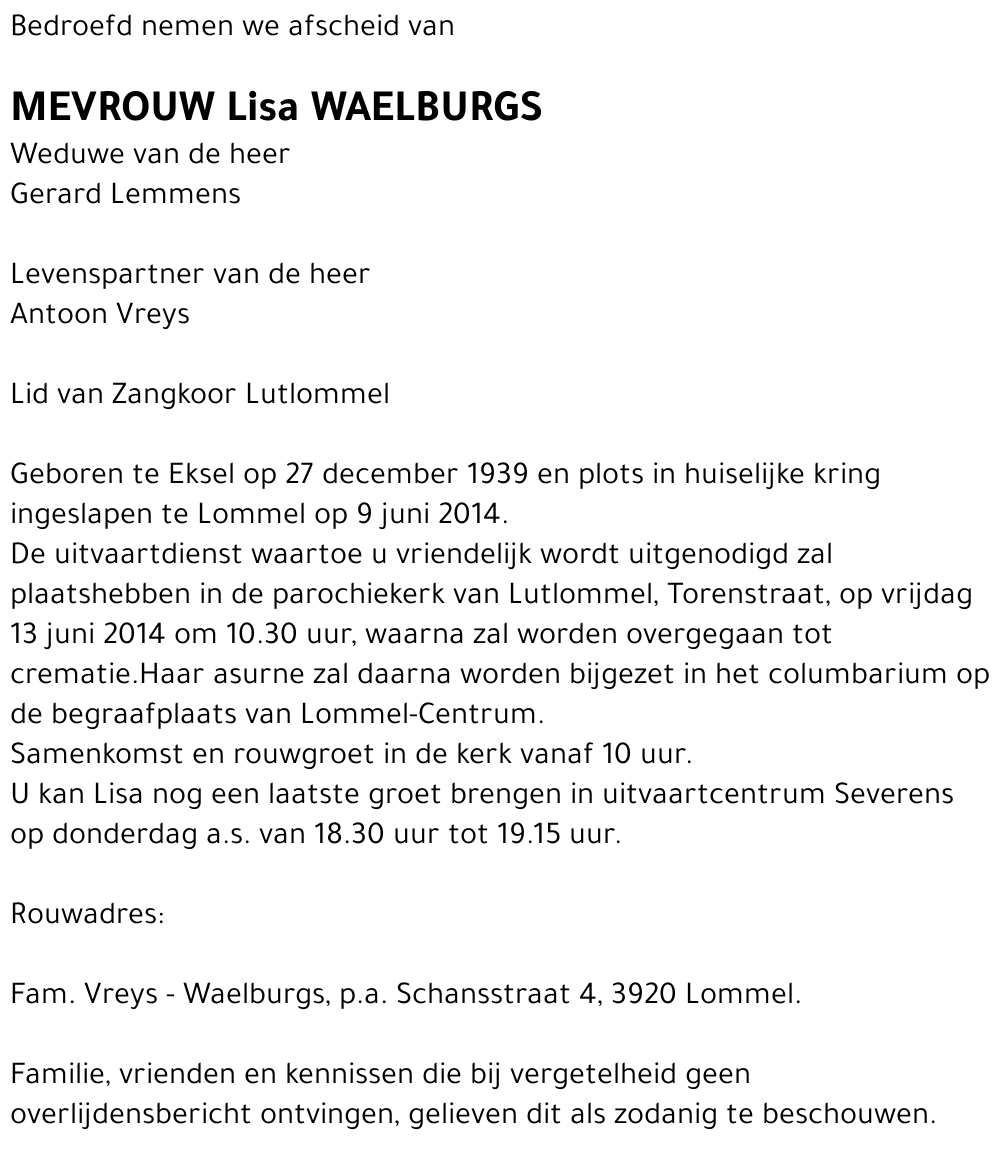Lisa Waelburgs