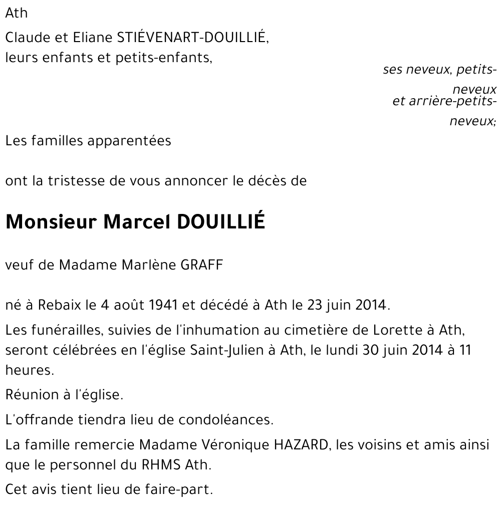 Marcel DOUILLIÉ