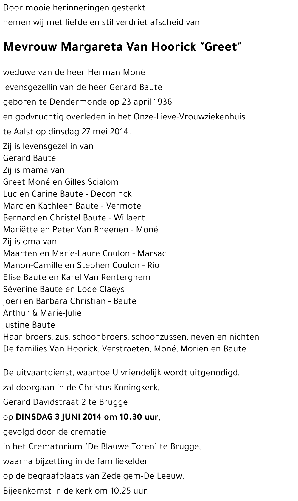 Margareta Van Hoorick