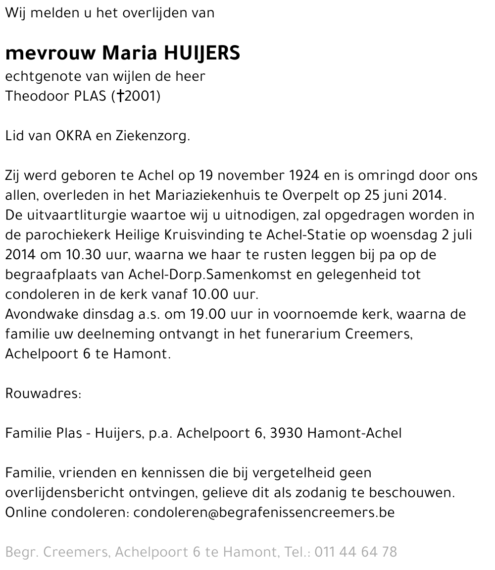 Maria Huijers