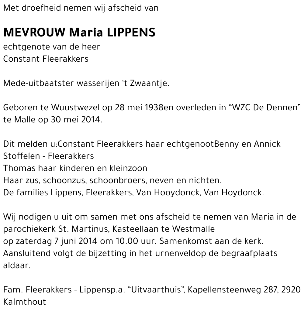 Maria LIPPENS