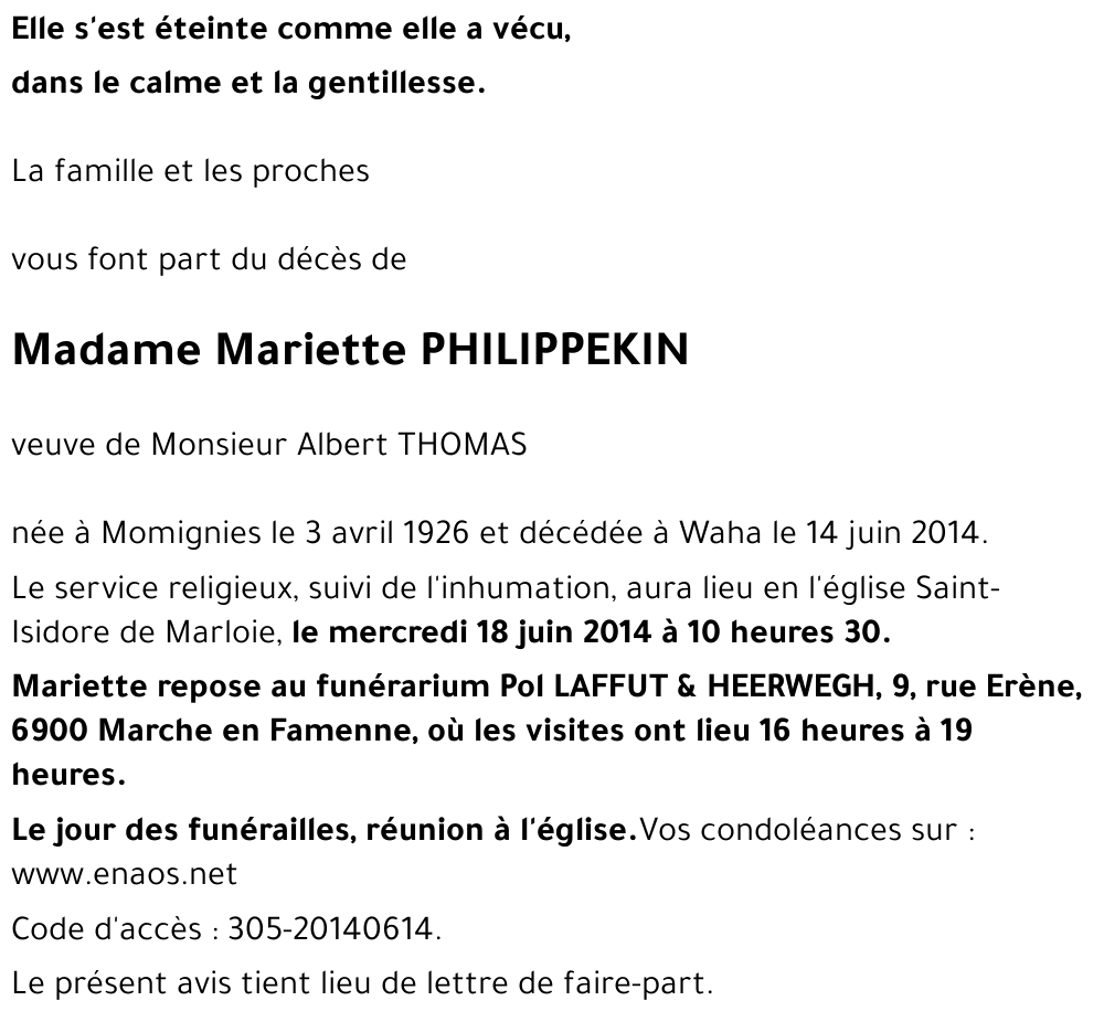 Mariette PHILIPPEKIN