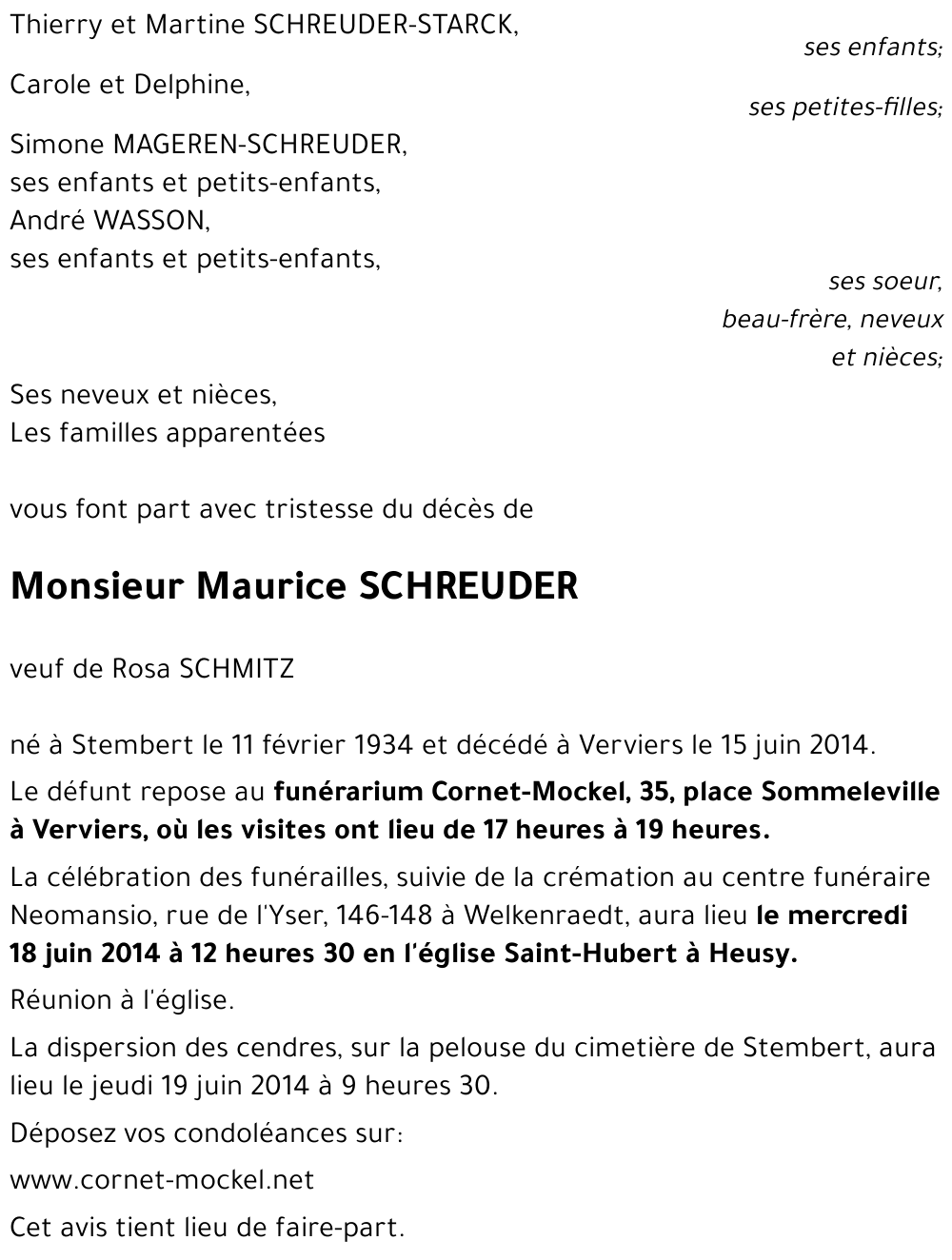 Maurice SCHREUDER