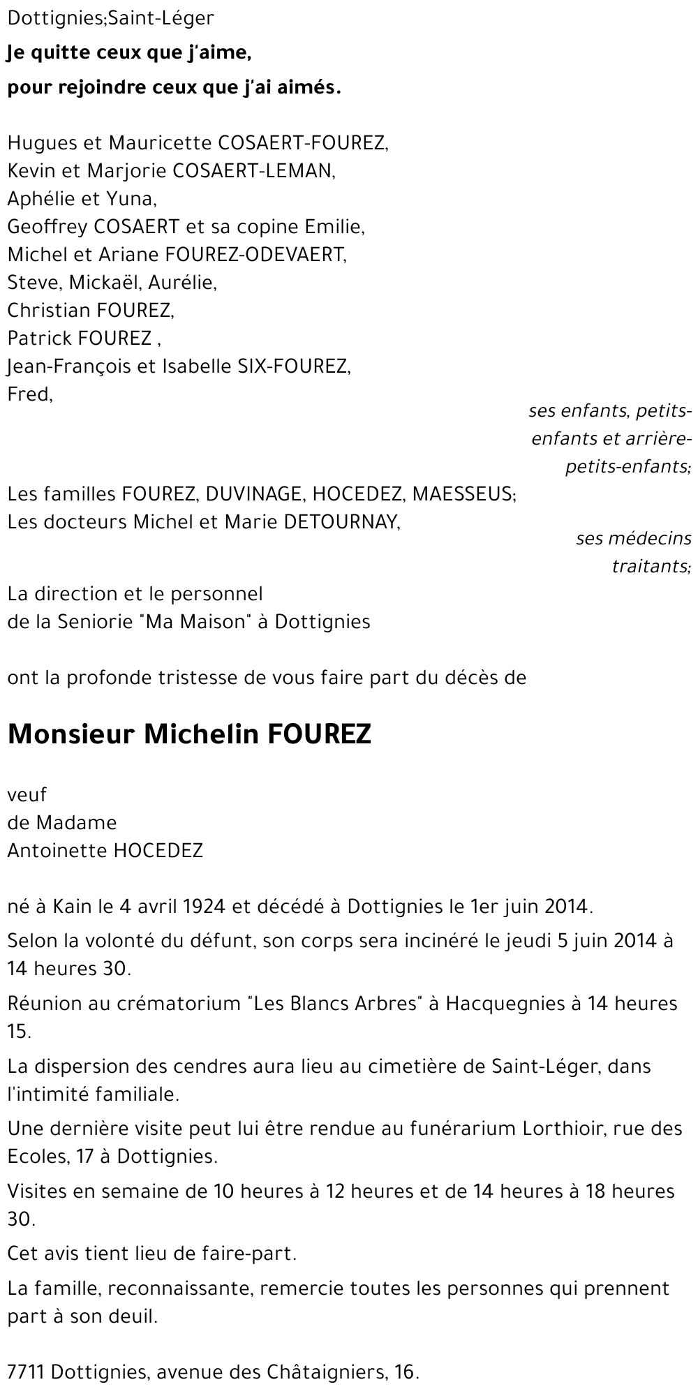 Michelin FOUREZ