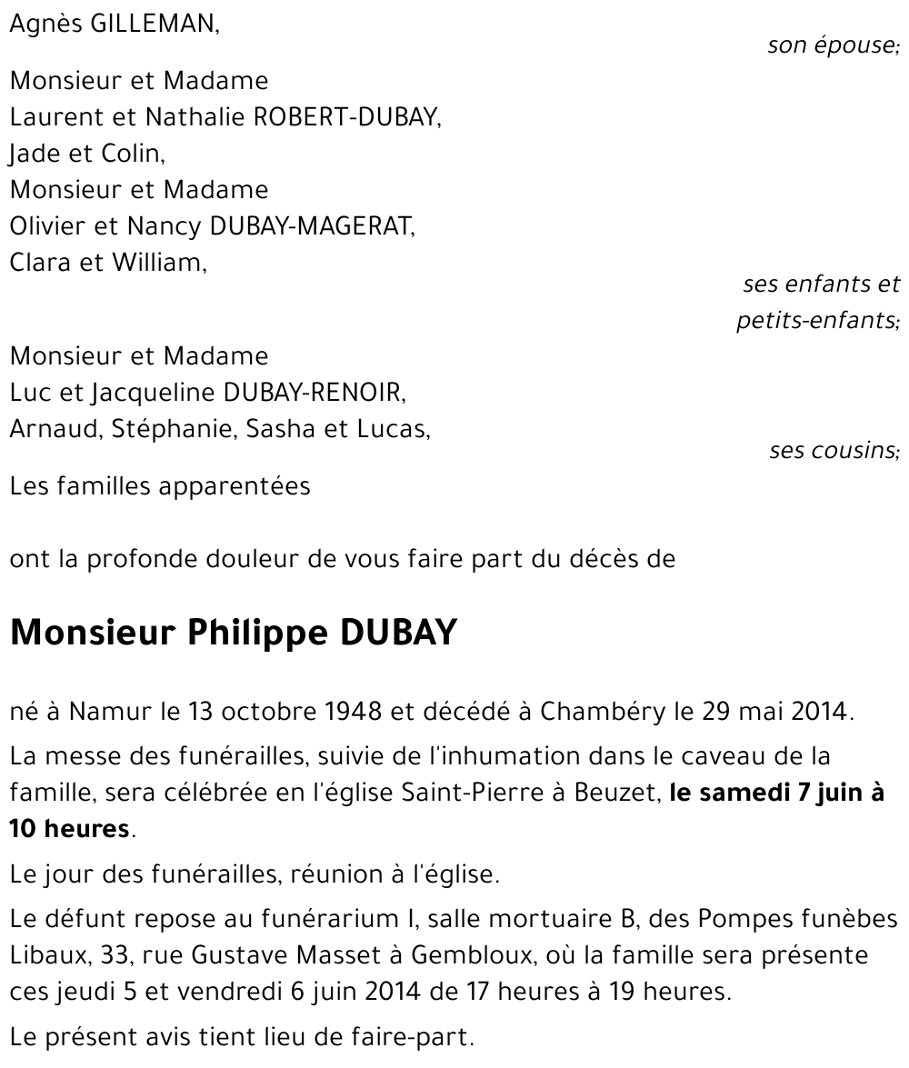 Philippe DUBAY