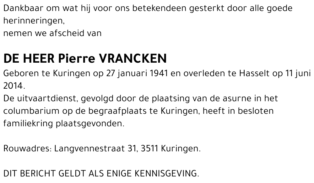Pierre Vrancken