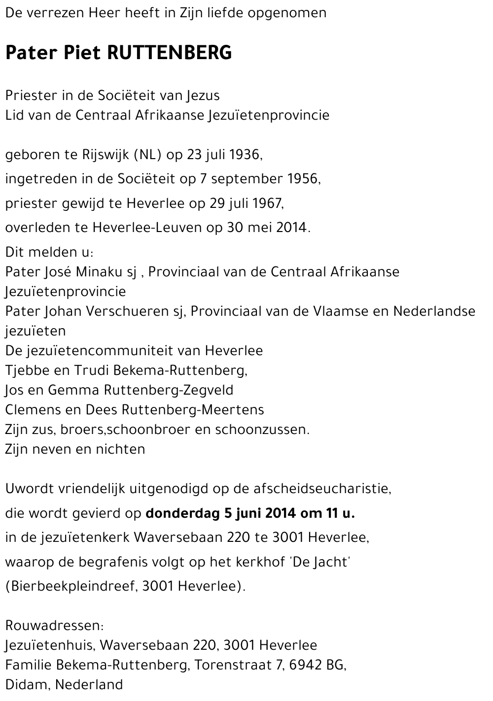 Piet RUTTENBERG