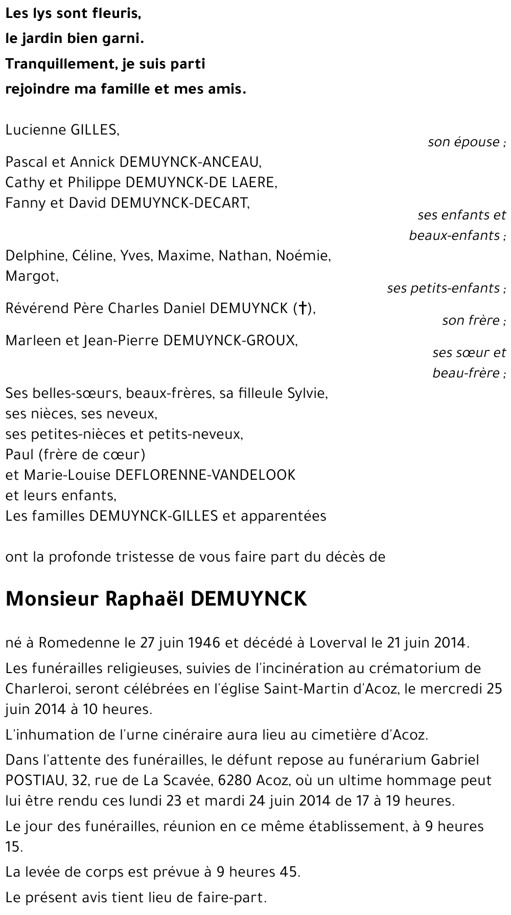 Raphaël DEMUYNCK