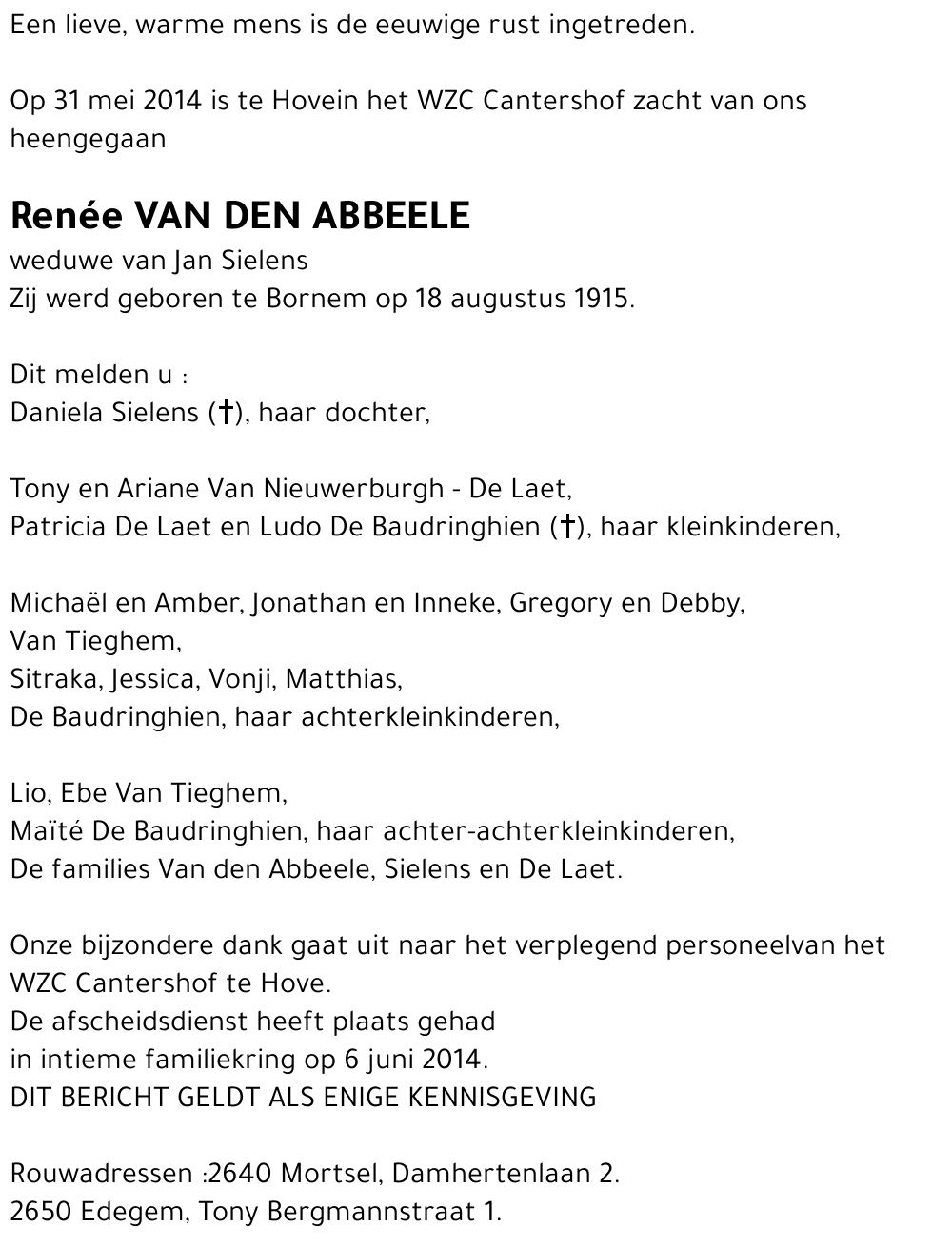Renée Van den Abbeele