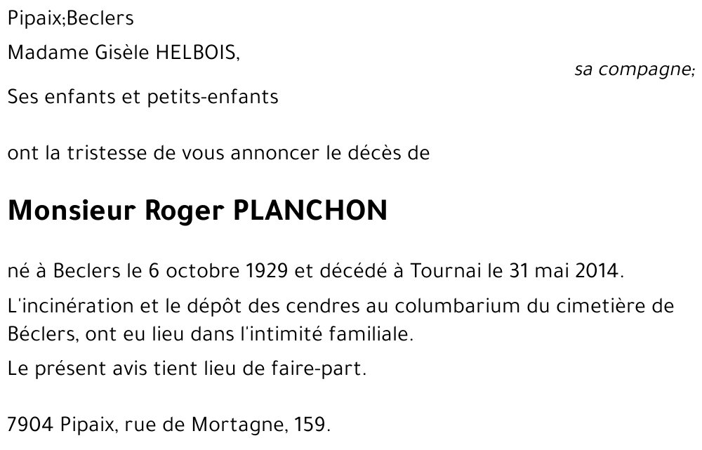 Roger PLANCHON