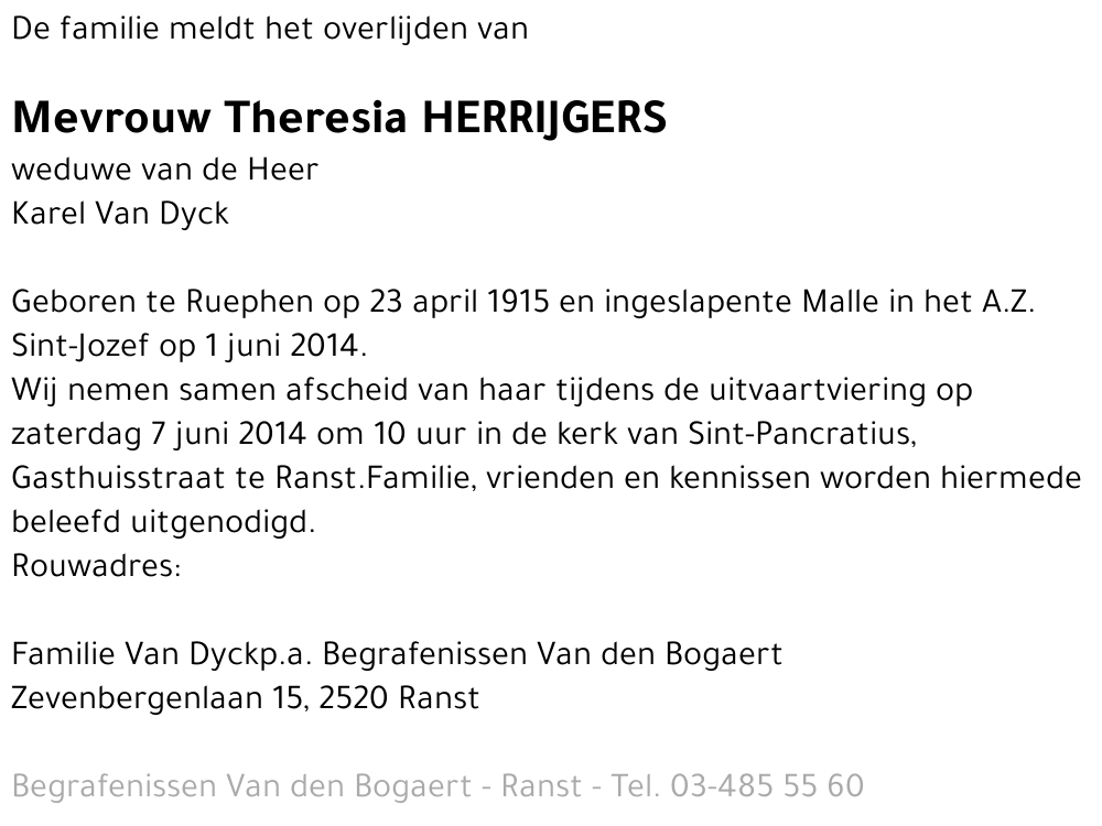 Theresia Herrijgers