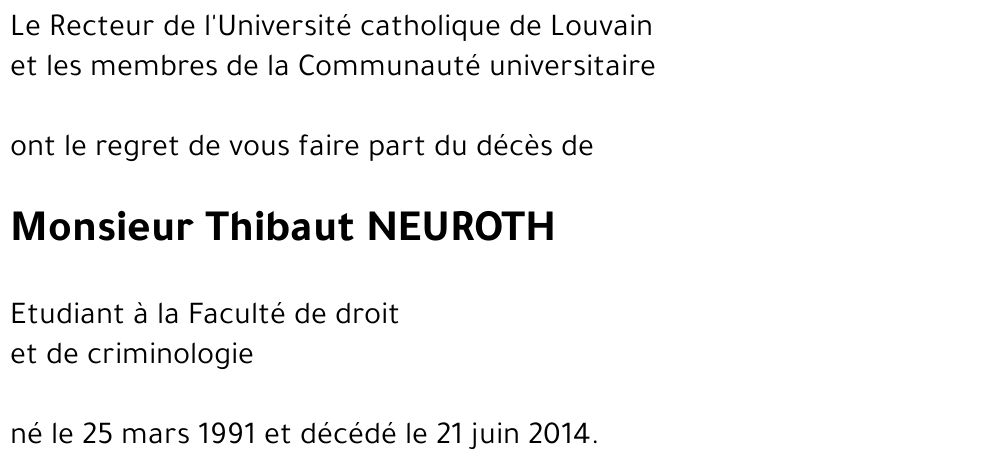 Thibaut NEUROTH