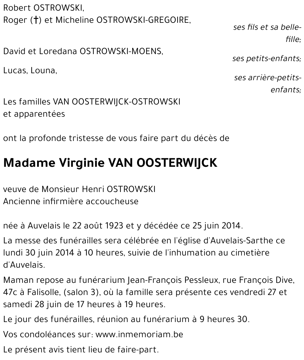 Virginie VAN OOSTERWIJCK