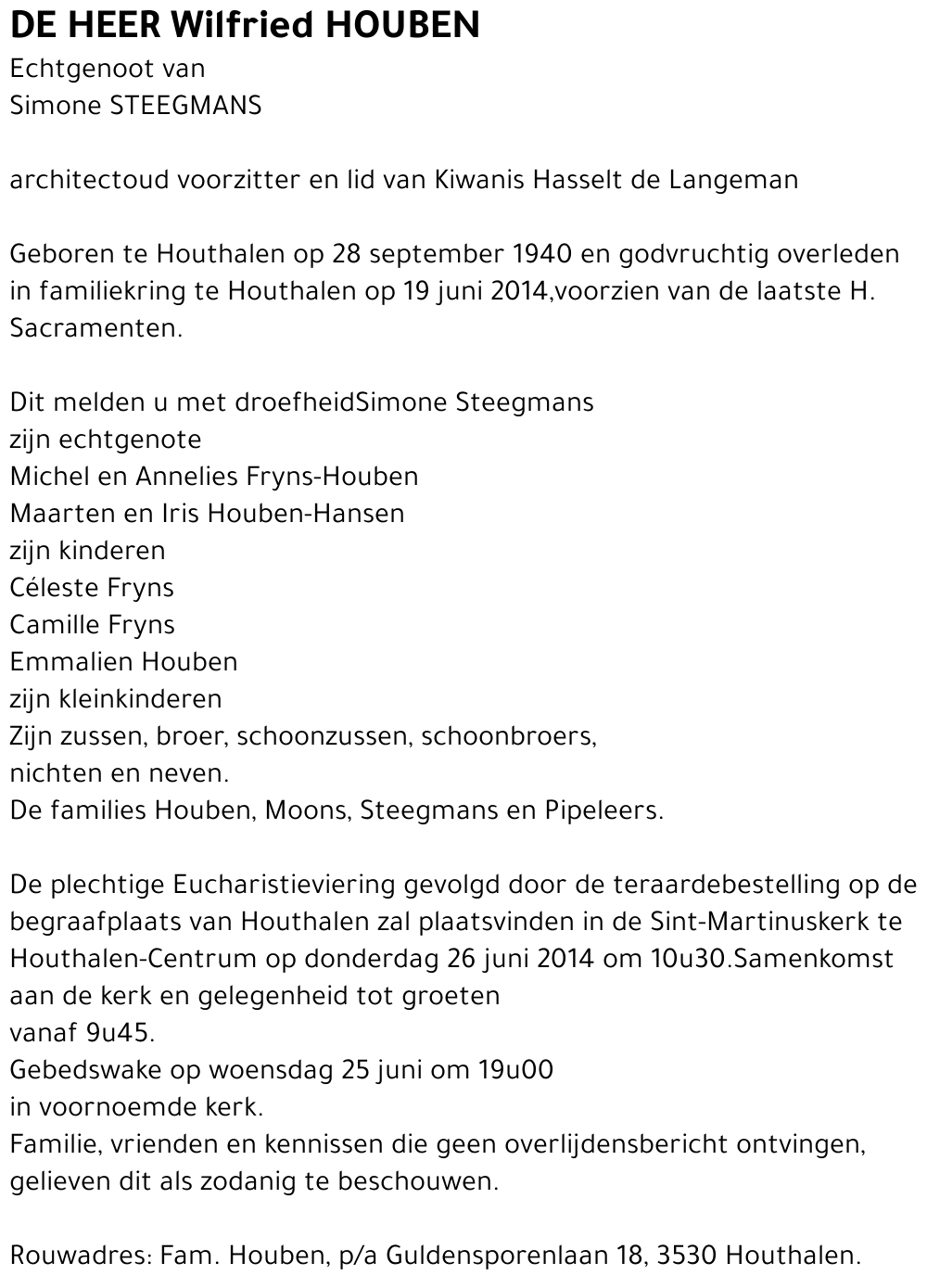 Wilfried HOUBEN
