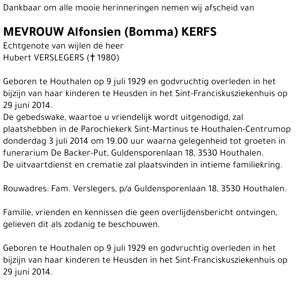 Alfonsien KERFS