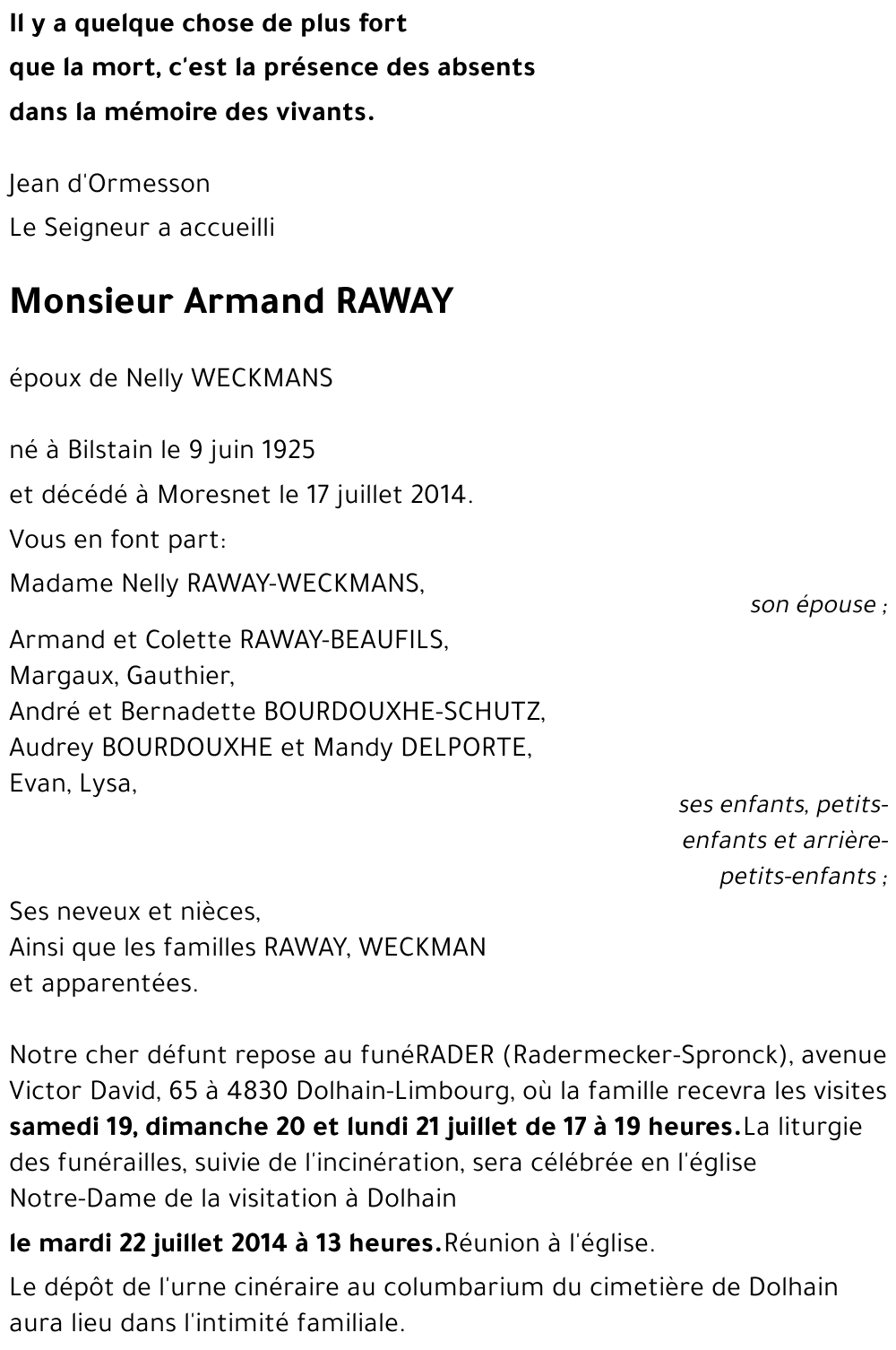 Armand RAWAY