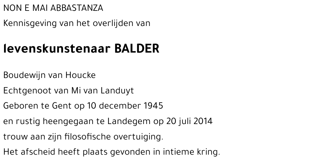 Balder Boudewijn van Houcke