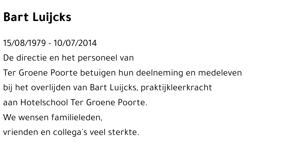 Bart Luijcks