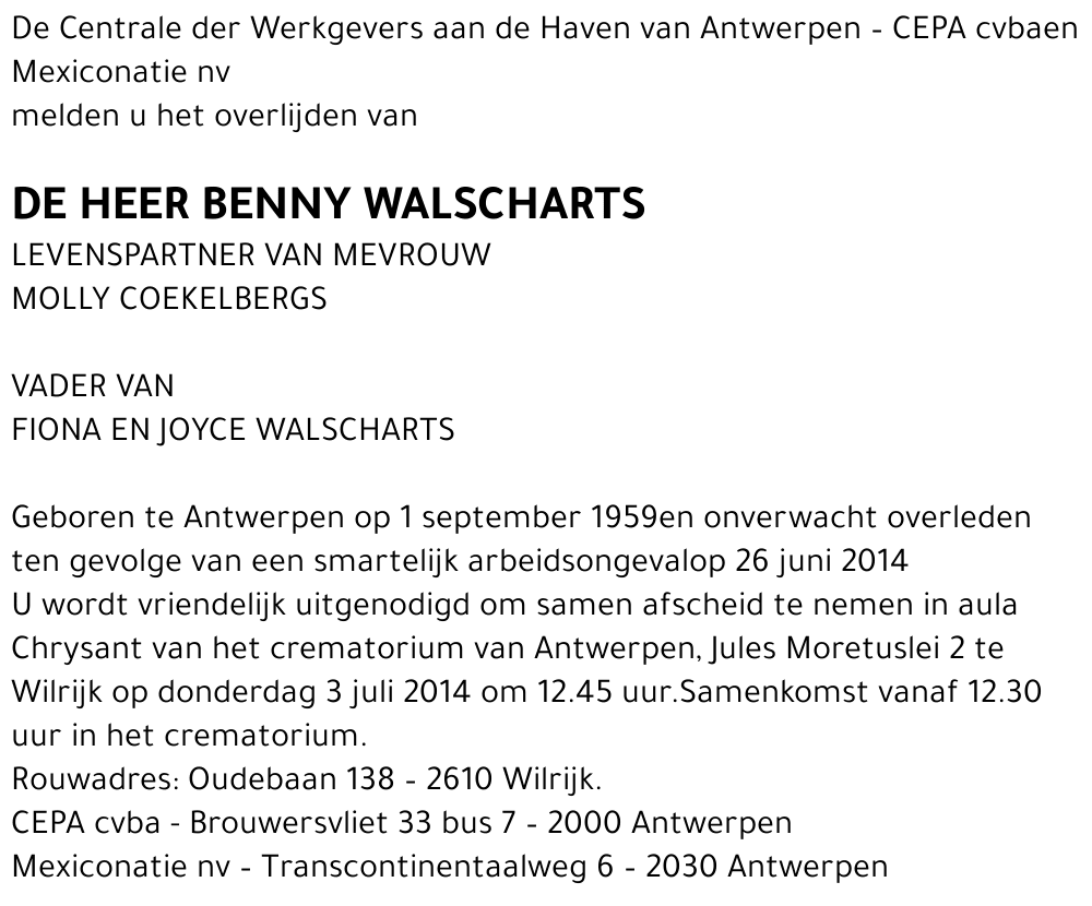 Benny Walscharts