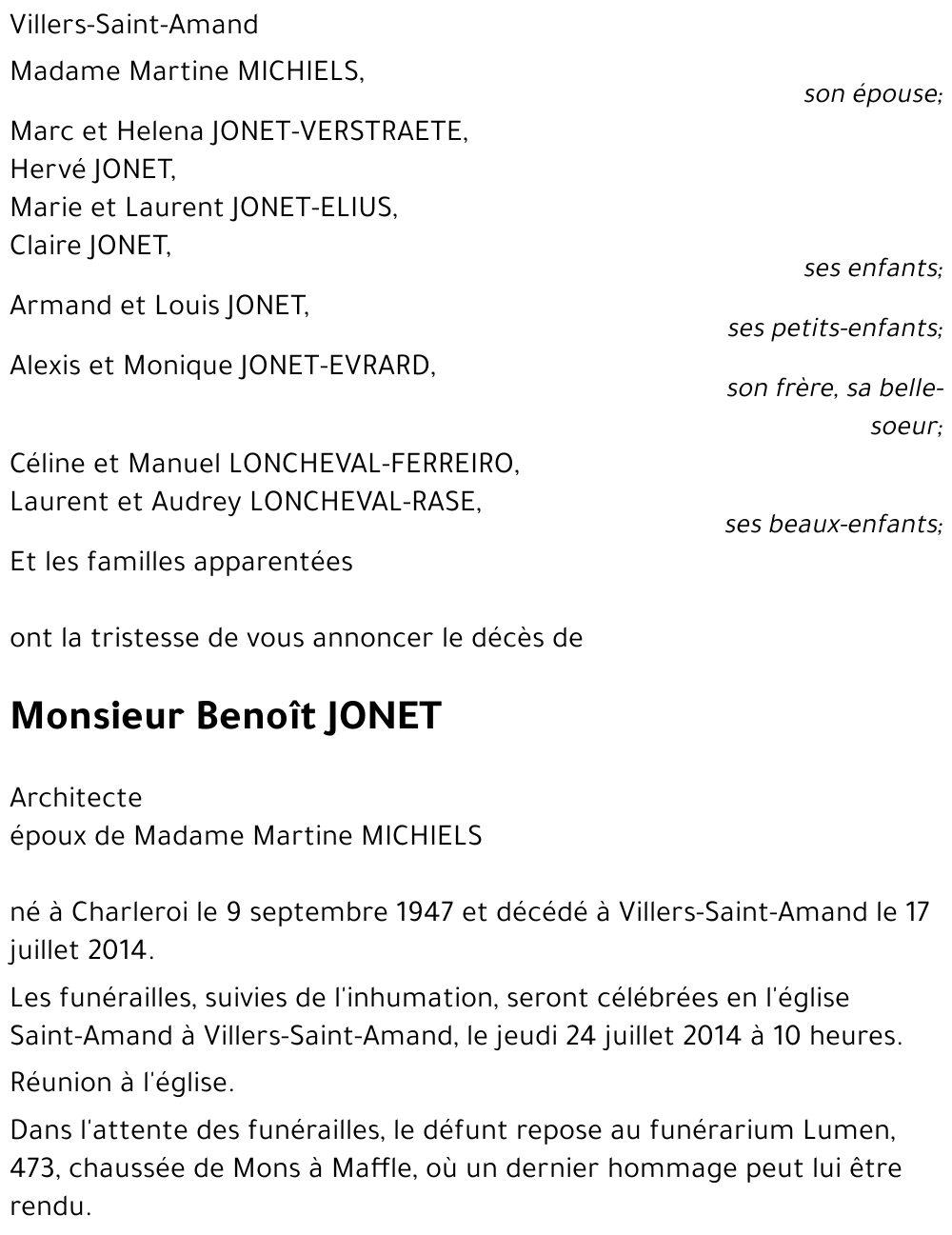 Benoît JONET