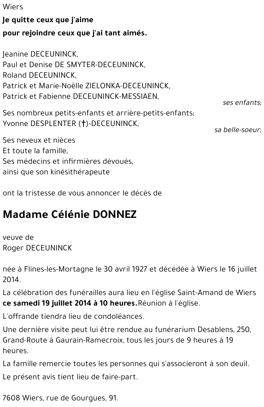 Célénie DONNEZ