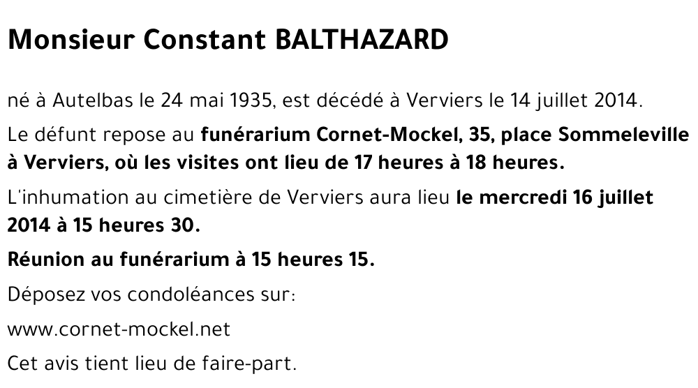 Constant BALTHAZARD